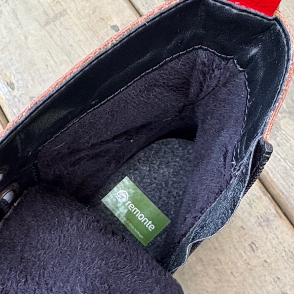 Remonte Red Lace-Up Ankle Boots size 36 - Picture 5 of 7